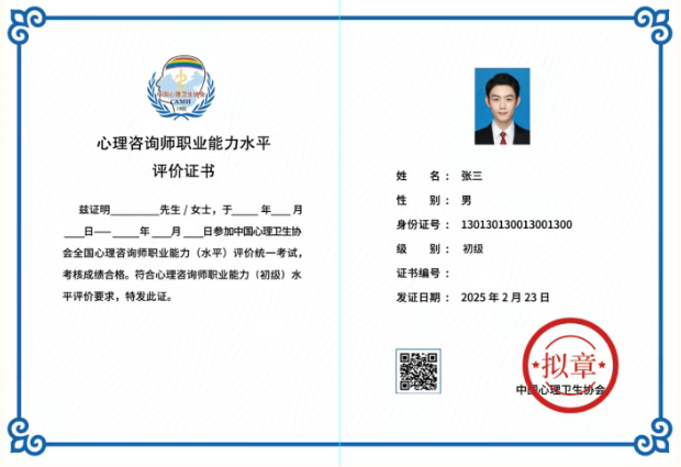 中国心理卫生协会-心理咨询师职业能力水平