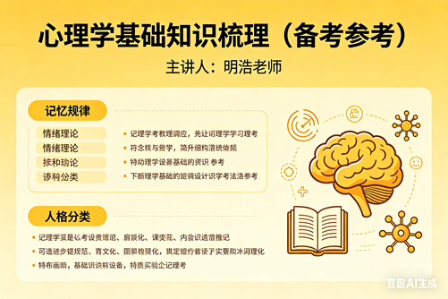 心理学基础知识梳理（备考参考）