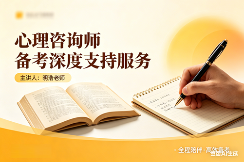 心理咨询师备考深度支持服务